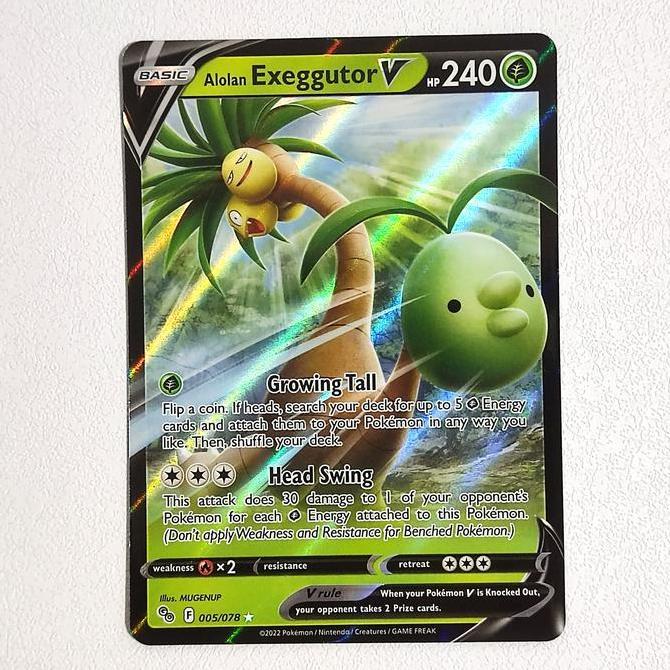 Alolan Exeggutor V 005/078 - Pokemon GO Pokemon Card English TCG