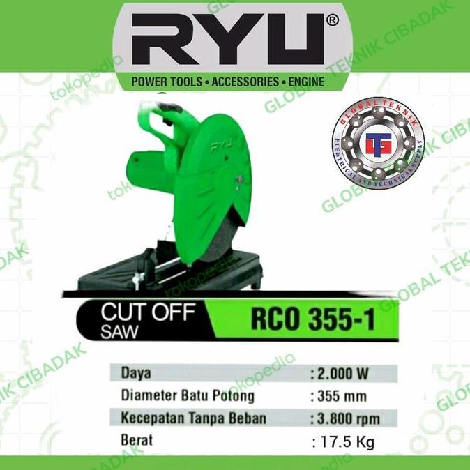 RYU Mesin Potong Besi 14" RCO 355-1 Cut Off RYU 14 Inch RCO 355-1 - Mesin Gerinda Potong 14" RYU RCO