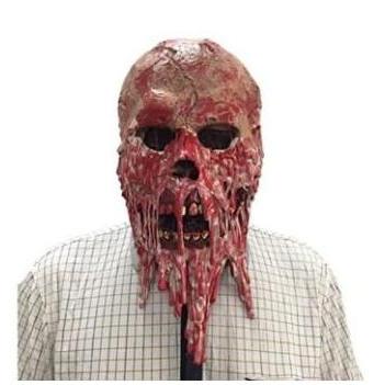 New Topeng seram hantu zombie tengkorak daging meleleh latex halloween