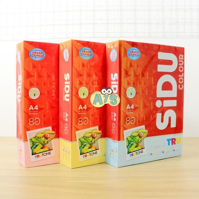 Lansungkirim- Kertas Hvs Warna Sidu A4 80 Gram