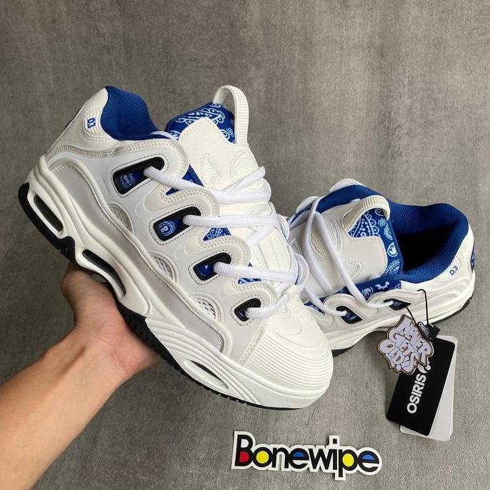 TERLARIS SKATE SHOES OSIRIS D3 WHITE / NAVY WEST COAST