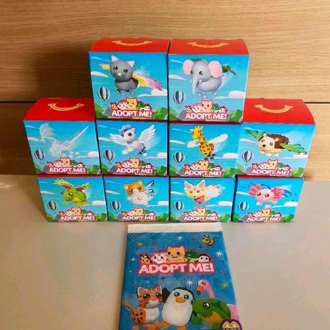Happy meal mcd Adopt me winged wing dog cow unicorn crocodile Happy Meal MCD Mcdonald Adopt Me 2026 