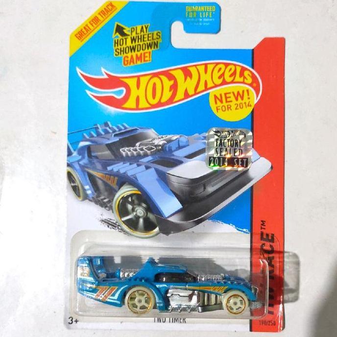 Hotwheels Hot Wheels Two Timer biru Factory Sealed 2014 HW Race Track Stars base besi rare