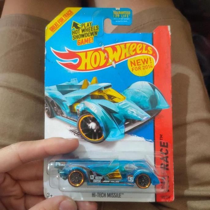 hot wheels hi tech missile biru x ray