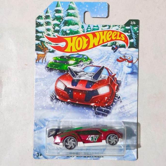 Hotwheels Hot Wheels Super Blitzen merah 2018 Winter Christmas Holiday Hot Rod rare