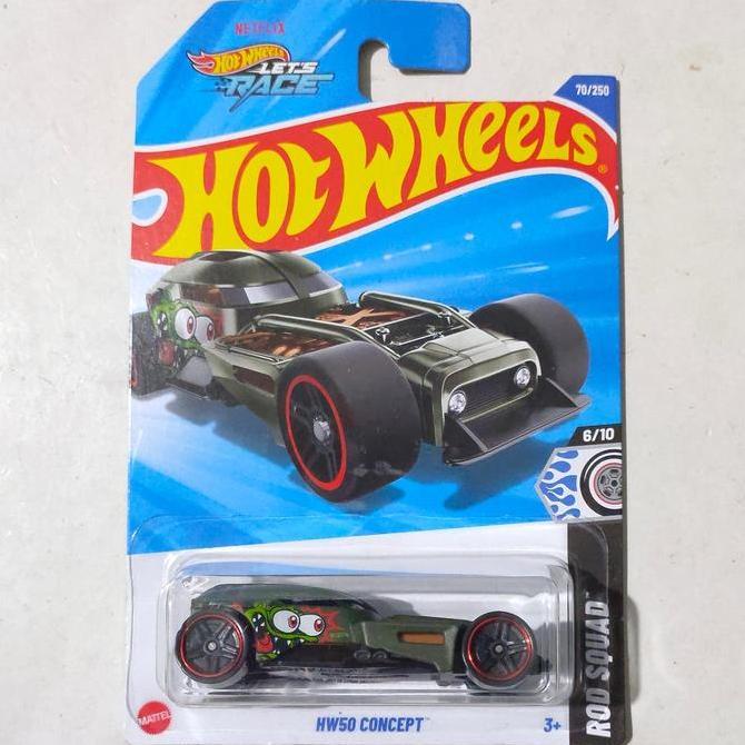 Hotwheels Hot Wheels HW50 HW 50 Concept hijau 2025 Lets Race Rod Squad