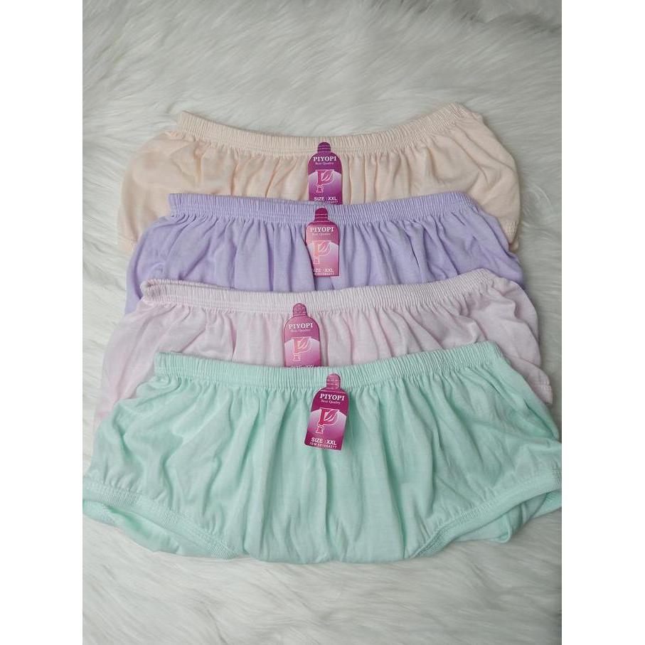 Wagee- Celana Dalam Wanita Polos 6Pcs Warna Grosir Konveksi Polos Warna Jumbo