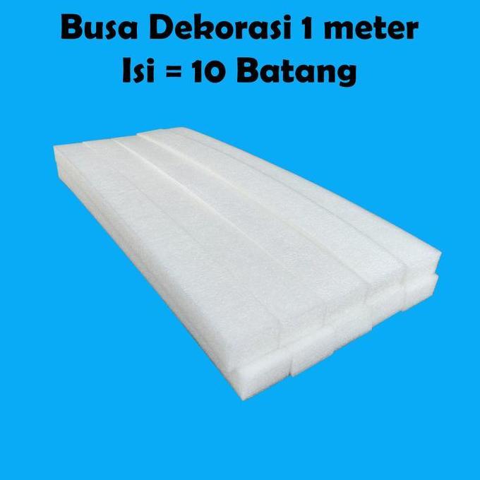 Busa Dekorasi 1 Meter 10 Batang Gabus Bunga Busa Tancap Bunga Dekorasi
