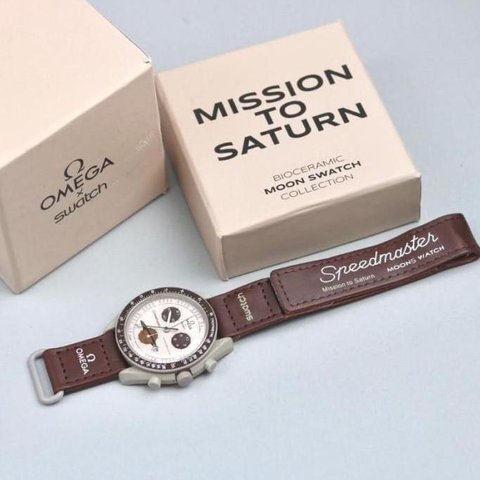 Cloknlok- Jam Tangan Analog Pria Omg X Swatch Chrono Variasi Free Box