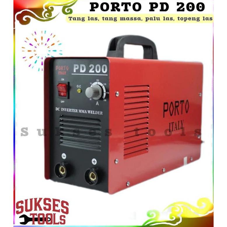 100% Porto PD 200 Mesin Las Listrik 200 A Trafo Las Listrik PD 200