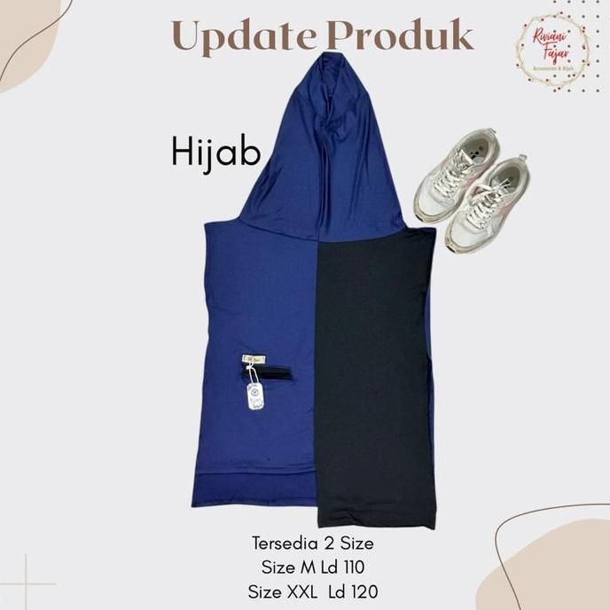 Chiusura- Rompi / Rompi Saku Kombinasi /Cardigan Hijab Sport / Olahraga Jersey Panjang Sporty Muslim