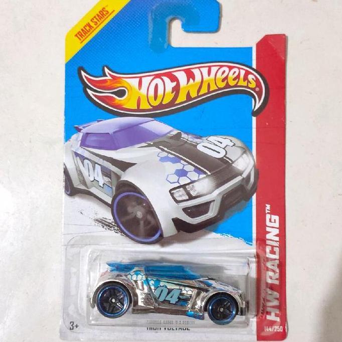 Hotwheels Hot Wheels High Voltage chrome tampo 04 2014 HW Racing base besi rare