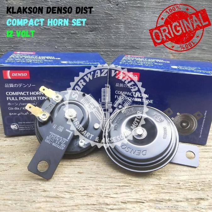 Klakson Denso Stereo Suara Avanza Kijang Set 2Pcs High Low Double Disc Mobil Dan Motor Car Restock