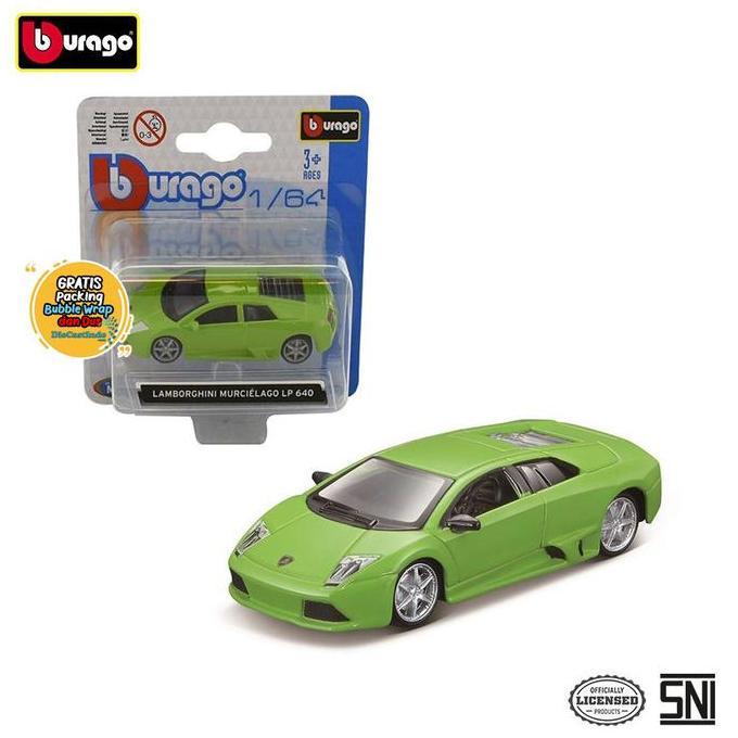 Bburago Lamborghini Murcielago LP 640 Skala 1:64 Hijau