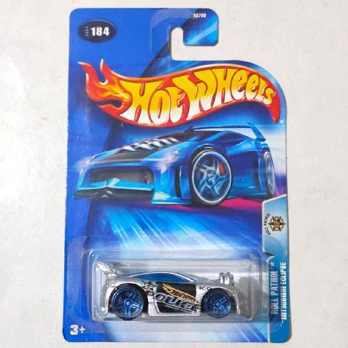 Hotwheels Hot Wheels Tooned Mitsubishi Eclipse silver 2004 Roll Patrol K9 Police rare