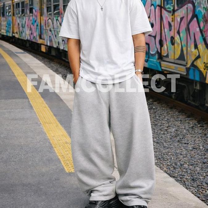 FAM - SWEATPANTS BAGGY FIT - LOOSE FIT PANTS - JOGGER PANTS - OVERSIZE PANTS