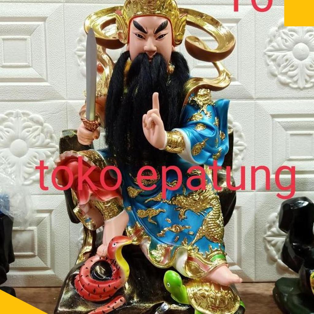 Patung Dewa Hian Tian Shang Ti / Siong Te Kong Fiber 16 Inch