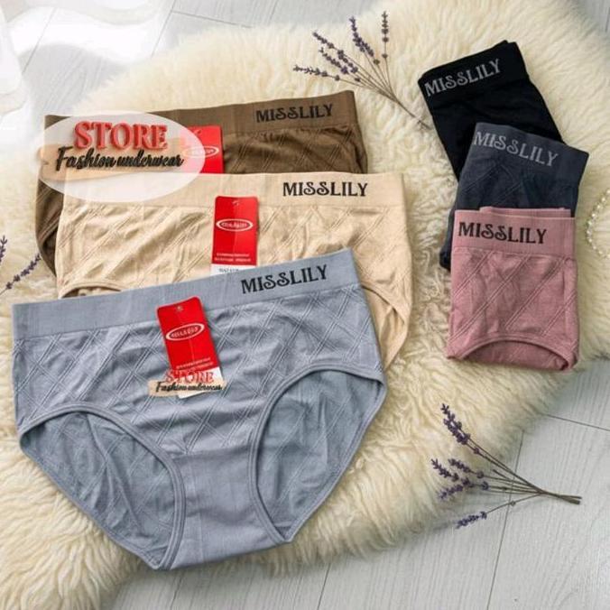 MISSLILY PROMO CD RAJUT MISSLILY Celana Dalam Wanita Nyaman Dewasa Midi Bahan Rajut Model Segitiga P
