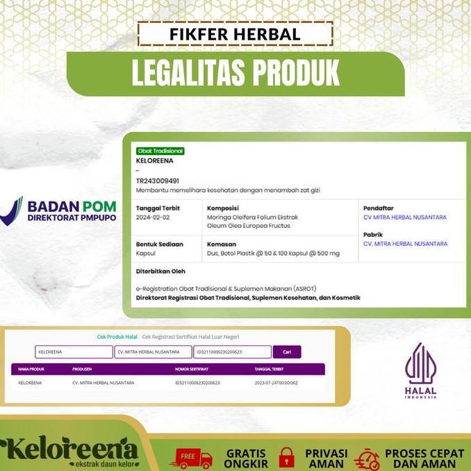 Erbe- Keloreena Penyubur Sperma, Sperma Encer, Pengental Sperma, Azoospermia, Air Mani Encer Bpom & 