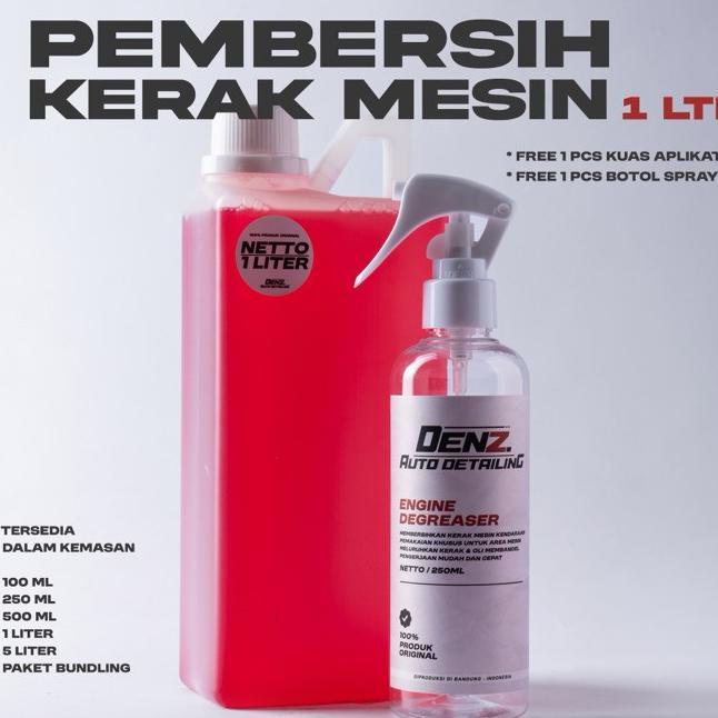 Engine Degreaser 1 Liter Denz Auto Detailing - Pembersih Kerak Mesin