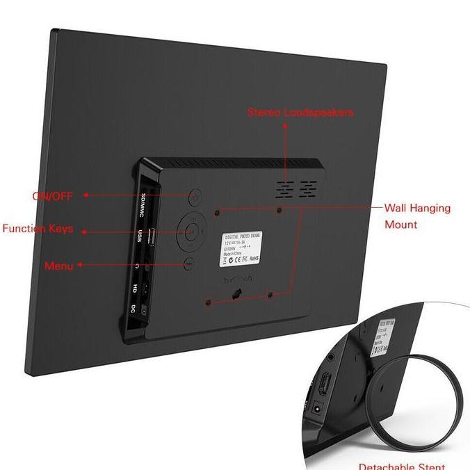 17 Inch HD Digital Photo Frame 1080P - 1440x900 Digital Photo Frame