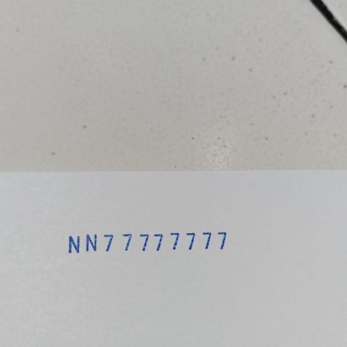 Stempel Manual Kombinasi Huruf Angka 5mm