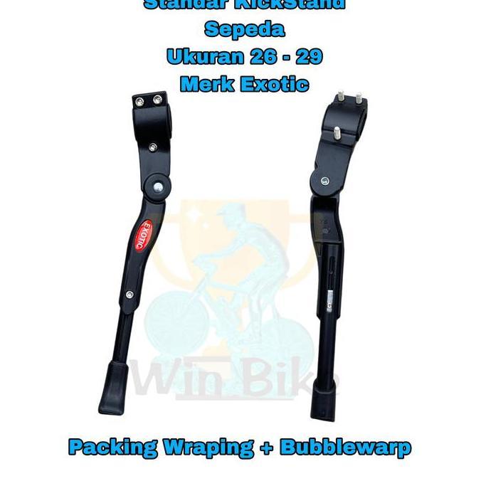 Standar Sepeda Jagang Sepeda 26 - 29 Bahan Alloy Exotic KickStand New Free Packing Wraping + BubbleW