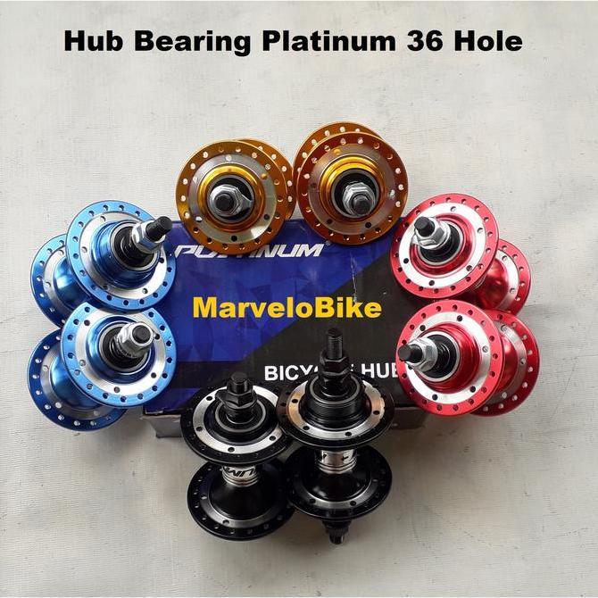 Hub FreeHub Sepeda BMX MTB Fixie Balap Platinum Bearing 36 Hole Model Drat Ulir