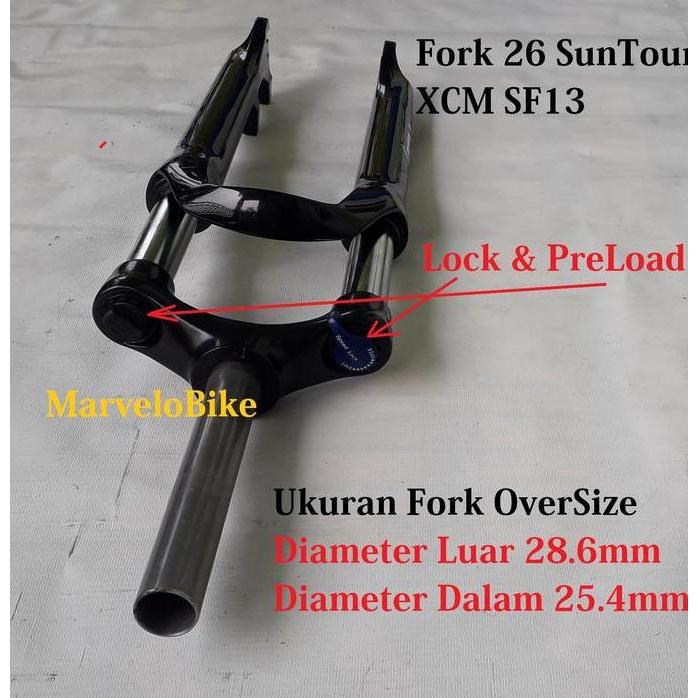 Fork Sepeda 26 MTB SunTour XCM SF13 Suspension