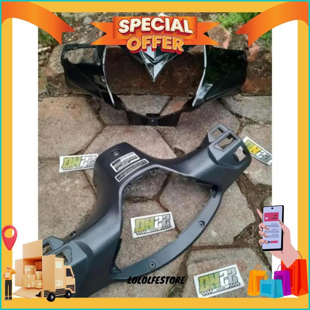 Promo Batok Kepala Depan Belakang Plus Reflektor Lampu Supra X 125 Set Lis Speedometer Standart Ori 