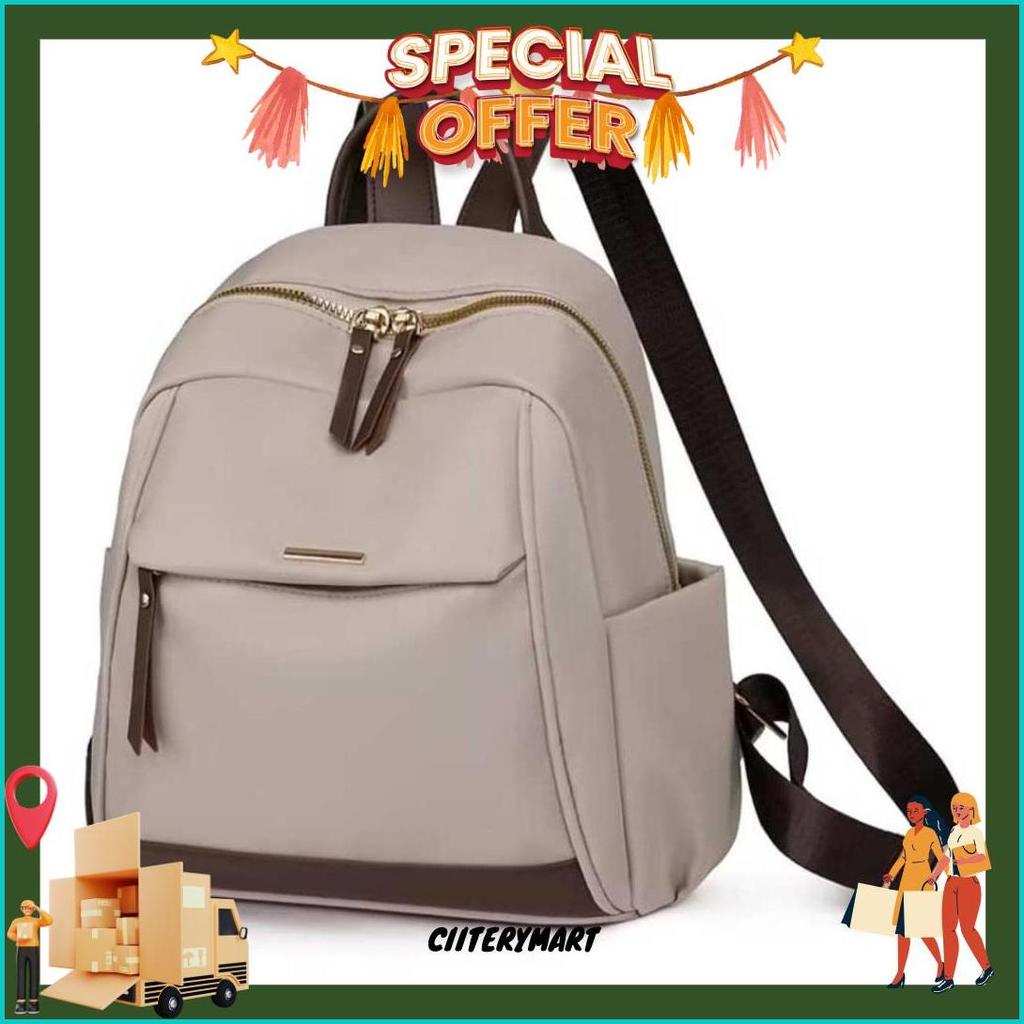 Tas Ransel Backpack Trendy Korea Tas Wanita Import Waterproof Bahan Cocoly Tas Kuliah Wanita Model T