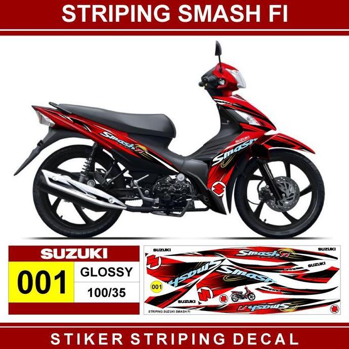 striping Suzuki Smash 110 FI / decal Smash 110 FI / variasi Suzuki Smash 110 FI Motor Motorcycle