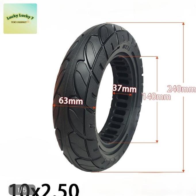 TERLARIS!! BAN LUAR SKUTER 10 INCH QUICK 3 BAN SOLID SCOOTER SEMI VOCCUMB 10 X 2.5 INCH INOKIM OX ZE