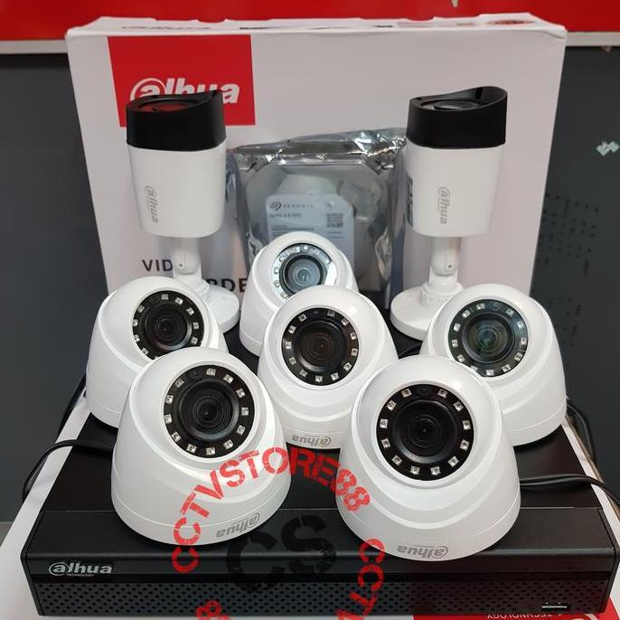 paket cctv 8 channel DAHUA 2mp paket 8 channel dahua full hd 1080p