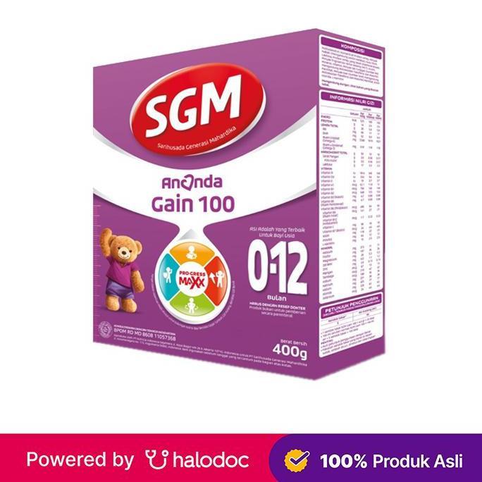 Gyunyu- Sgm Ananda Gain 100 0-12 Bulan Susu Bubuk 400 G