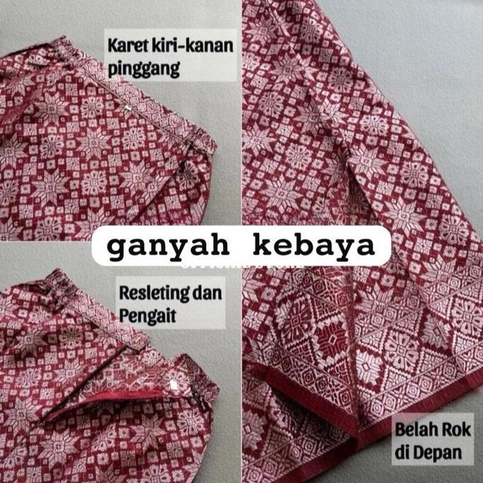 bawah rol span Songket Bawahan Wanita // Rok Songket Instan Ukuran S-2XL rok songket kebaya terbaru 