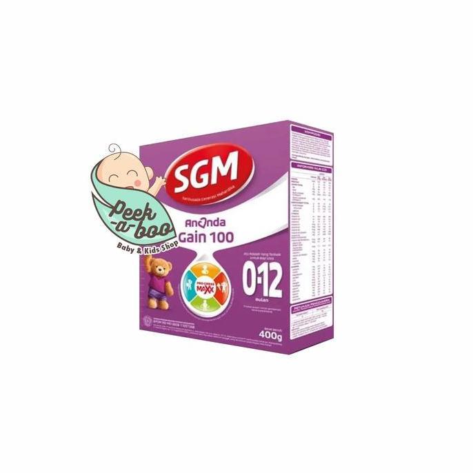 Gyunyu- Sgm Ananda Gain 100 400 Gr 0-12 Bulan Susu Formula Bayi 400 Gr