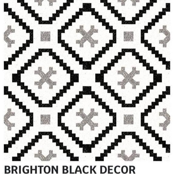 Keramik Platinum 40X40 Brighton Black Decor Matt