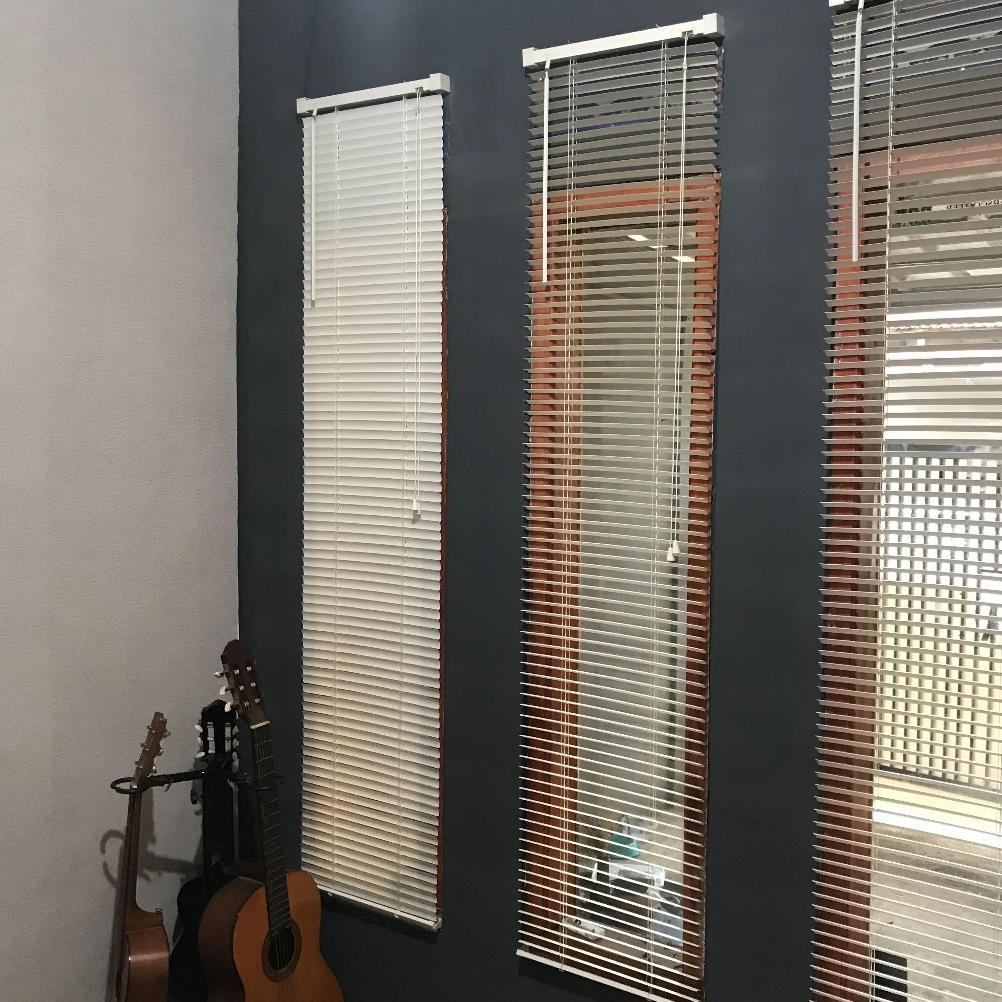 Tirai Minimalis Modern / Venetian Blind Pvc/Tirai Model Kayu/Tirai Gulung/Tirai Lipat