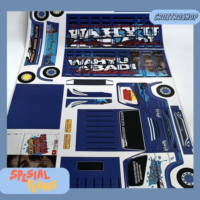 Stiker Miniatur Truk Oleng Panjang 30 Cm
