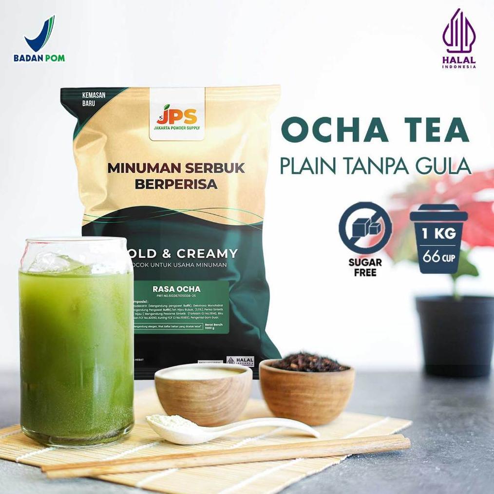 Ready Stock Powder Drink JPS Bubuk Minuman Rasa OCHA PLAIN 1Kg