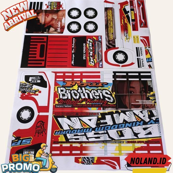 Pola Miniatur Truk Oleng/Sticker Untuk Merakit Truck Oleng