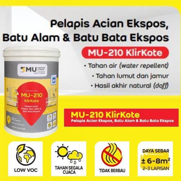 Mortar Utama Weber Mu-210 Klirkote Pelapis Acian Ekspos