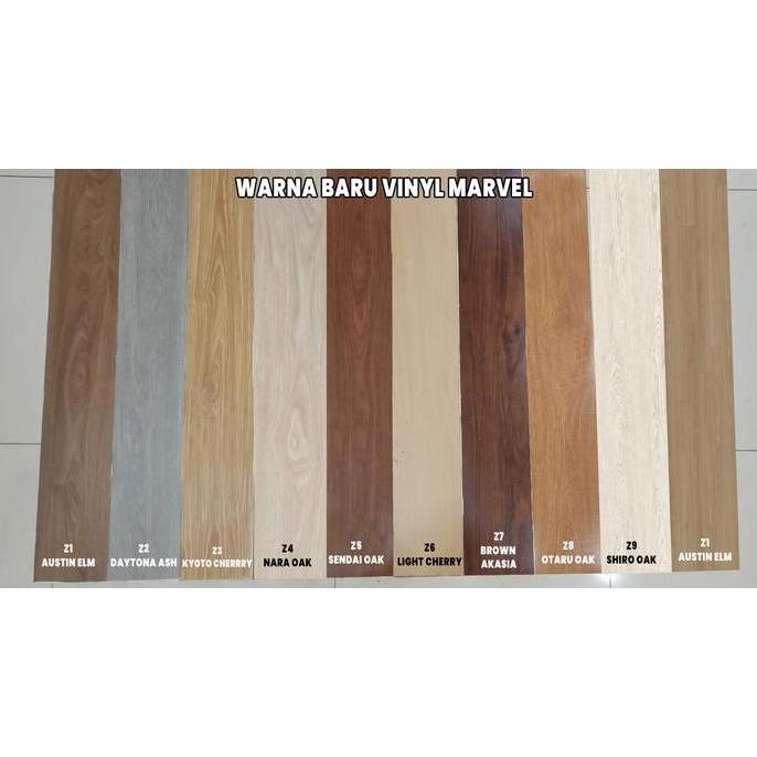 Lantai Vinyl Kayu Sticker 2Mm Marvel Sudah Ada Lem Vinil Vynil Stiker