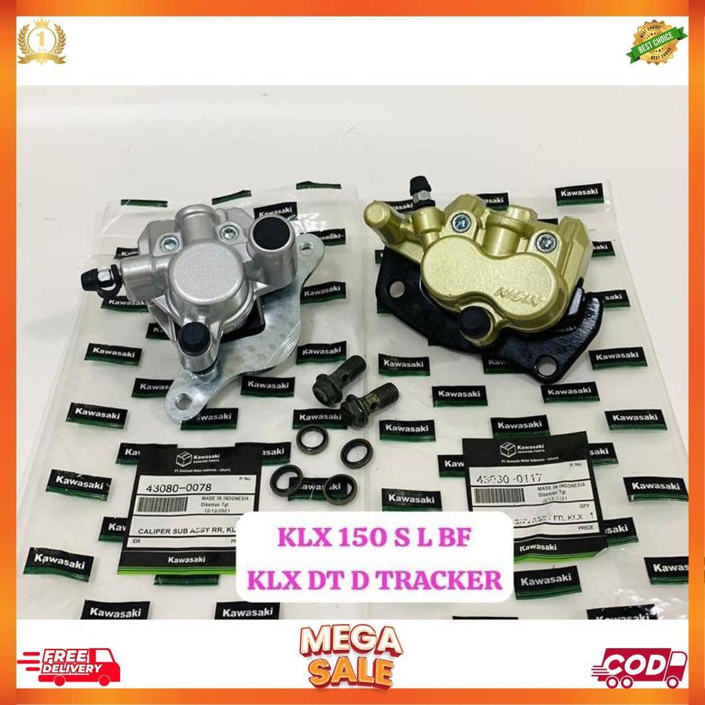 Kaliper Cakram Pala Babi Depan Belakang Klx 150 S L Bf Dt D Tracker Treker Kawasaki Ori Nissin 1Set 