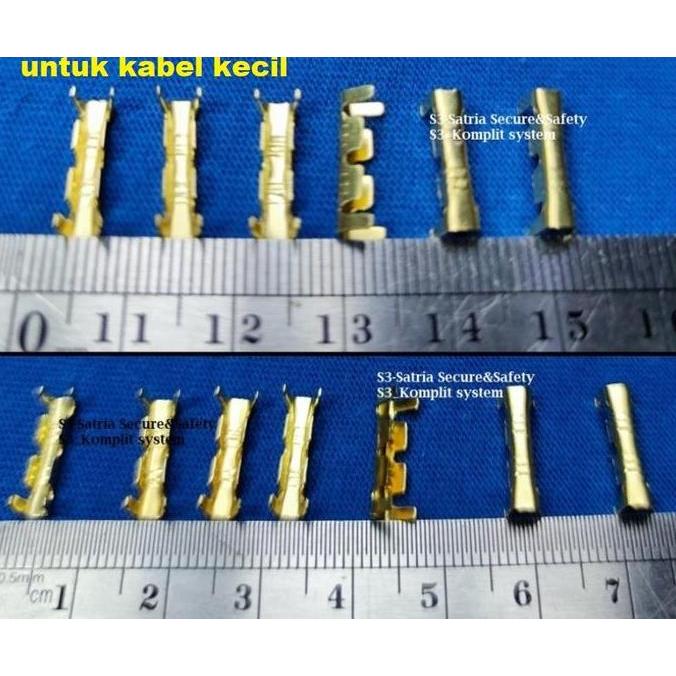 isi 100Pcs Skun Press DJ453 Sambungan Kabel jepit DJ 453 1.5mm schoon sambung