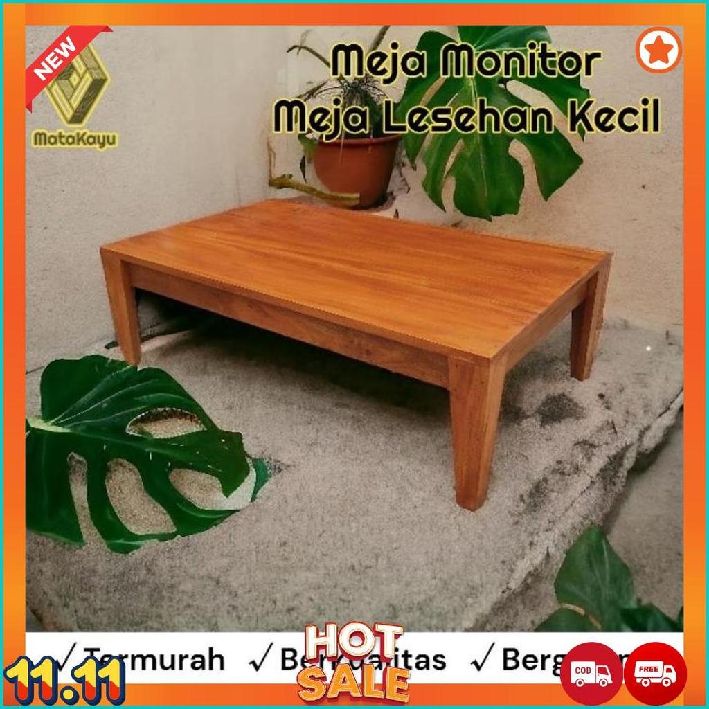 Meja Lesehan Kecil 40 - 45 X 20  Cm Meja Monitor Kayu Meja Coffee Table [M1]
