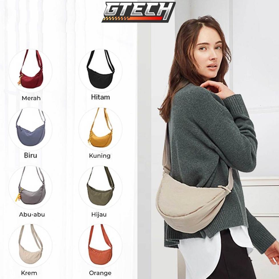 Tas Bahu Mini Wanita Selempang Waist Bag Sling Bag Kanvas Shoulder Bag Tas Selempang Cowok Cewek
