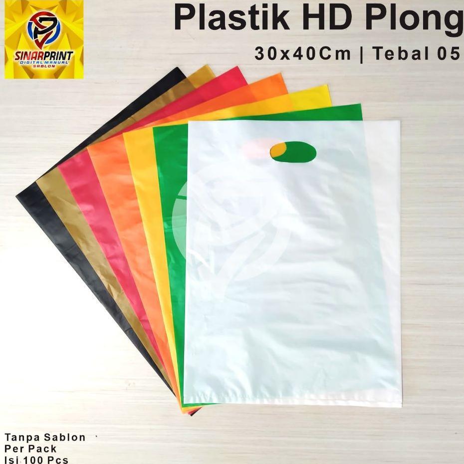 Plastik Hd Plong Polos 30X40 Tebal Packing Olshop Kemasan