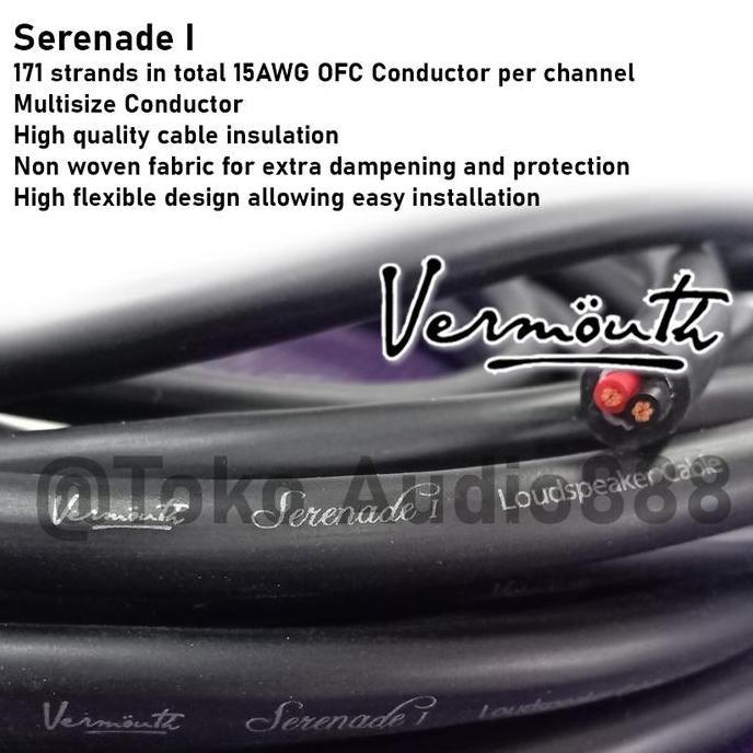 Kabel Speaker Bulk, Vermouth Serenade I, 15 AWG